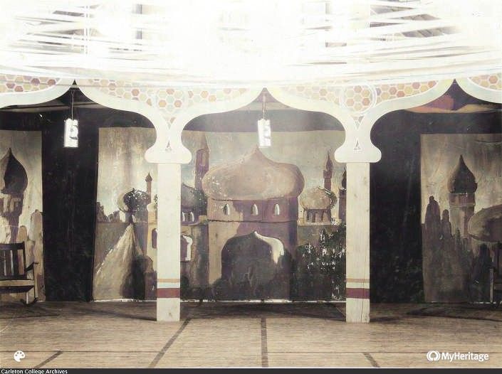 COLORIZED: Oriental decorations - Sayles-Hill Gymnasium - Junior-Senior Prom<br /><br />
