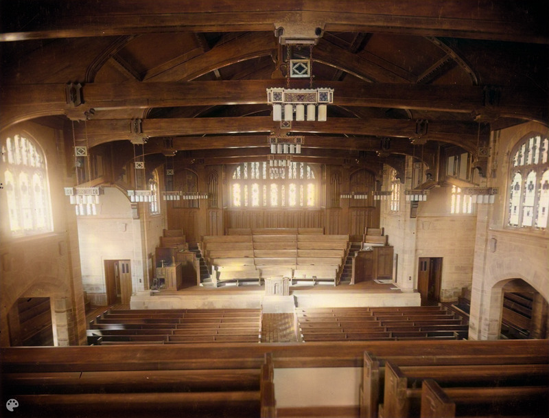 	<br /><br />
Interior of Skinner Memorial Chapel