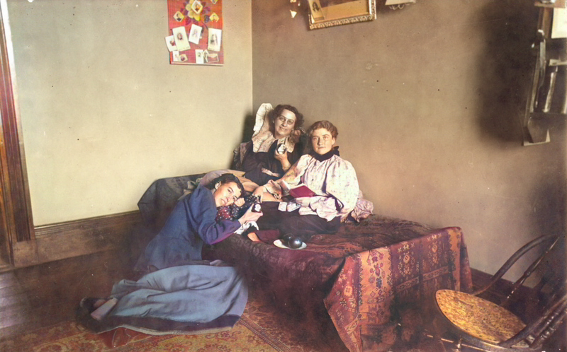 COLORIZED: Dorm room