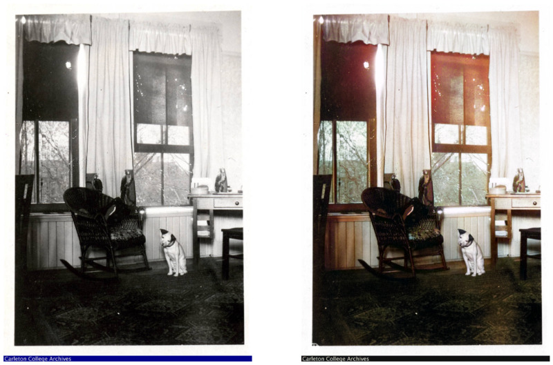 Colorized "A Dormitory Room"