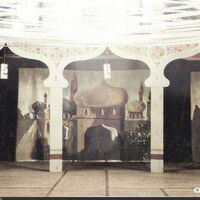 COLORIZED: Oriental decorations - Sayles-Hill Gymnasium - Junior-Senior Prom<br /><br />
