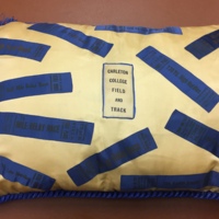 Carleton track and field pillow