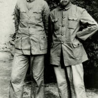 Mao Tsetung 毛澤東 and Hsu Teh-li 徐特立<br /><br />
 (1938)<br /><br />
