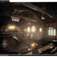 COLORIZED - Interior of the chapel from the choir loft