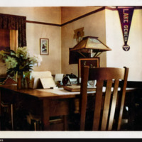 Colorized: Interior of a girl's room