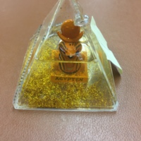 Pyramid snow globe