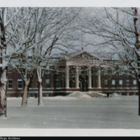 COLORIZED: Laird Hall in snow
